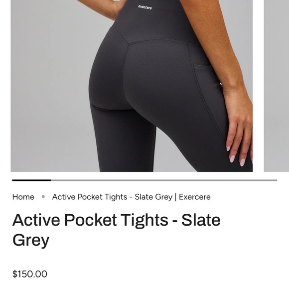 Exercere Slate Grey Leggings - Picture 2 of 5